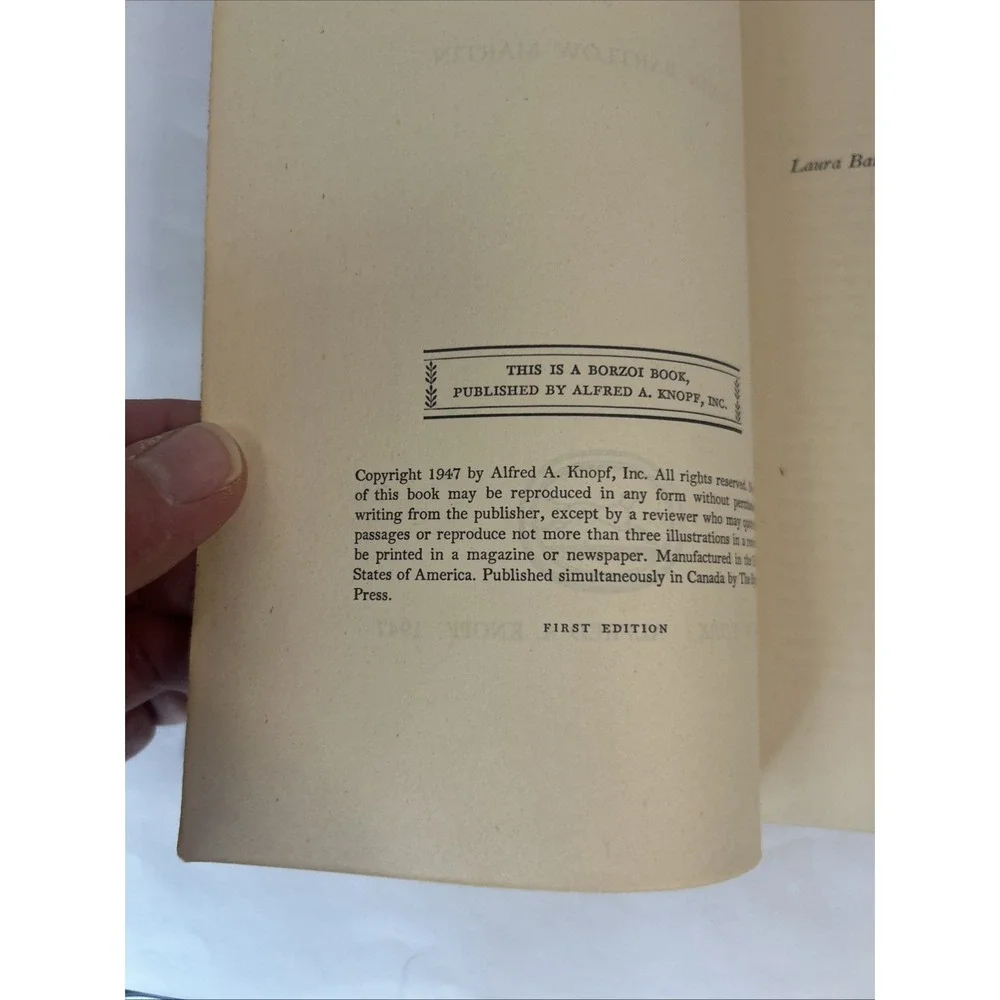 Indiana : An Interpretation John Bartlow Martin Hardback 1st Edition Borzoi Book